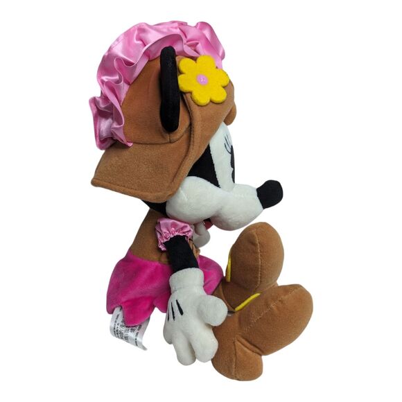 Disney Parks Pirates of the Caribbean Minnie Mouse 13in Pink Plush Stuffed Doll - Picture 6 of 8